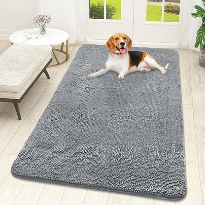 OLANLY Dog Door Mat for Muddy Paws 59x32, Absorbs Moisture and Dirt, Absorbent by OLANLY