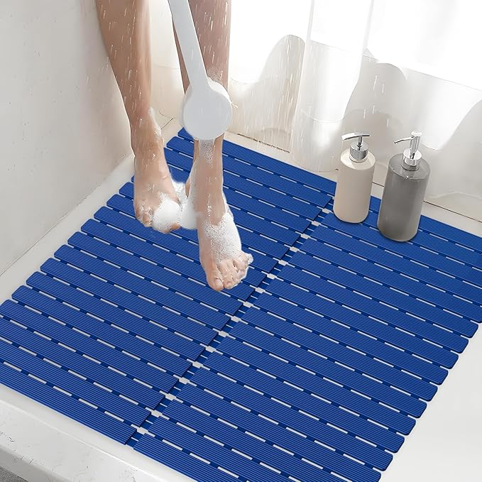 ​Shower Mat Non-Slip Bath Mat for Tub and Shower Stall, 200+ Suction Cups by BYTANA