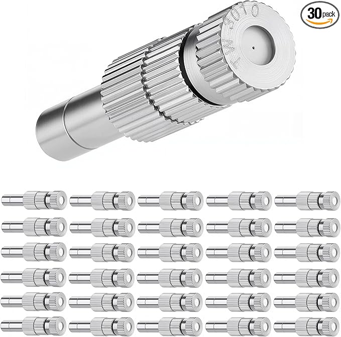 Mornajina 30 Pcs Brass Misting Nozzles Mister Replacement Nozzles by Mornajina