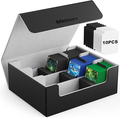 Mlikero Card Deck Case for Trading Cards 1800+, Trading Card Storage Box by Mlikero