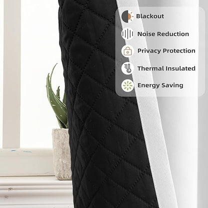 DriftAway Soundproof Thermal Insulated Quilted Curtain Liners - Image 2