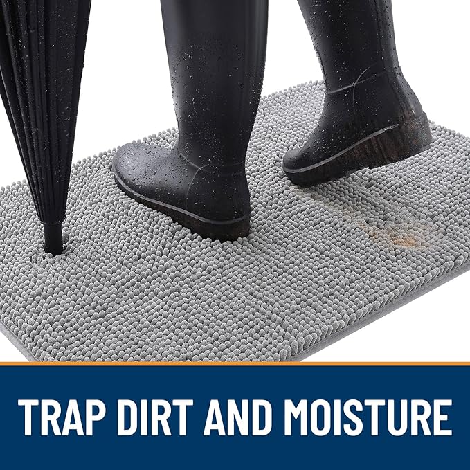 OLANLY Dog Door Mat for Muddy Paws 54x24, Absorbs Moisture and Dirt, Absorbent - Image 2