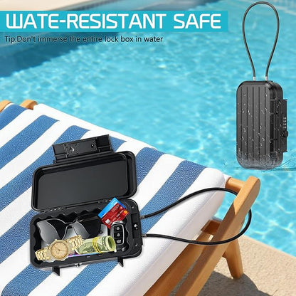Security Case LockBox with Code, Portable Safe Box with Removable Chain - Image 3