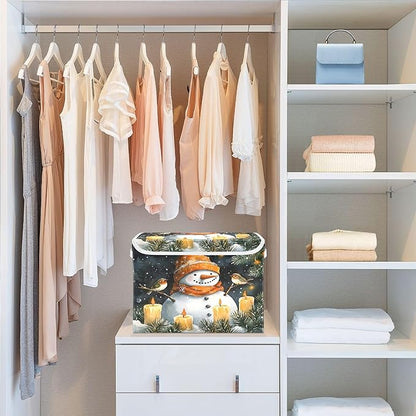 xigua Watercolor Snowman Storage Bins - Image 6