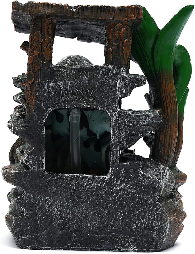 Tabletop Rockery Fountain Indoor Waterfall Bonsai Desktop Mini Rockery Water - Image 7