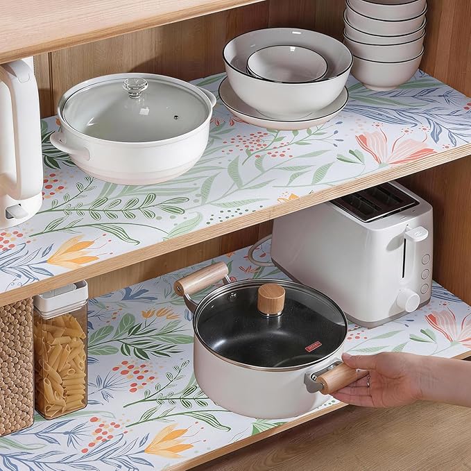 Drawer Shelf Liner, Non-Slip Kitchen Cabinet Liners Non-Adhesive Thick Strong - Image 9
