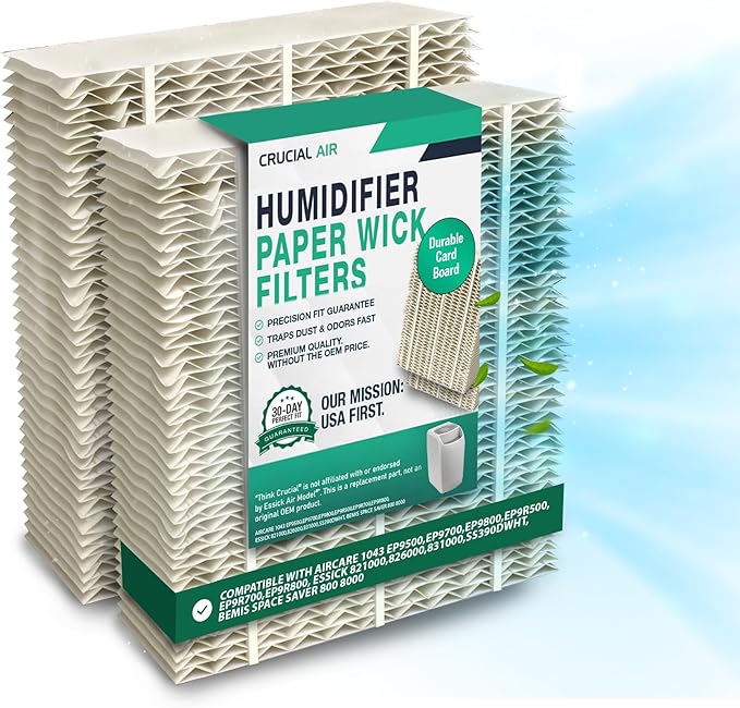 2 Replacement Humidifier Paper Wick Filters Compatible by ThinkCrucial