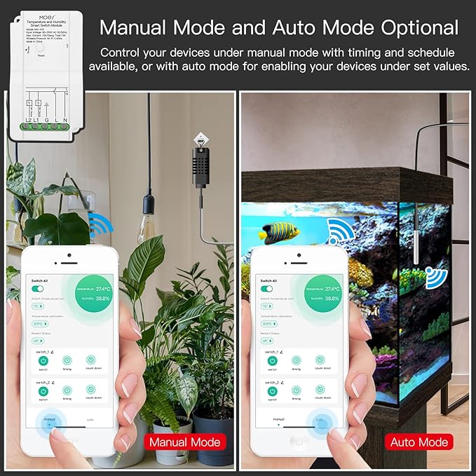 MOES WiFi Smart Temperature Switch Module Sensor - Image 4