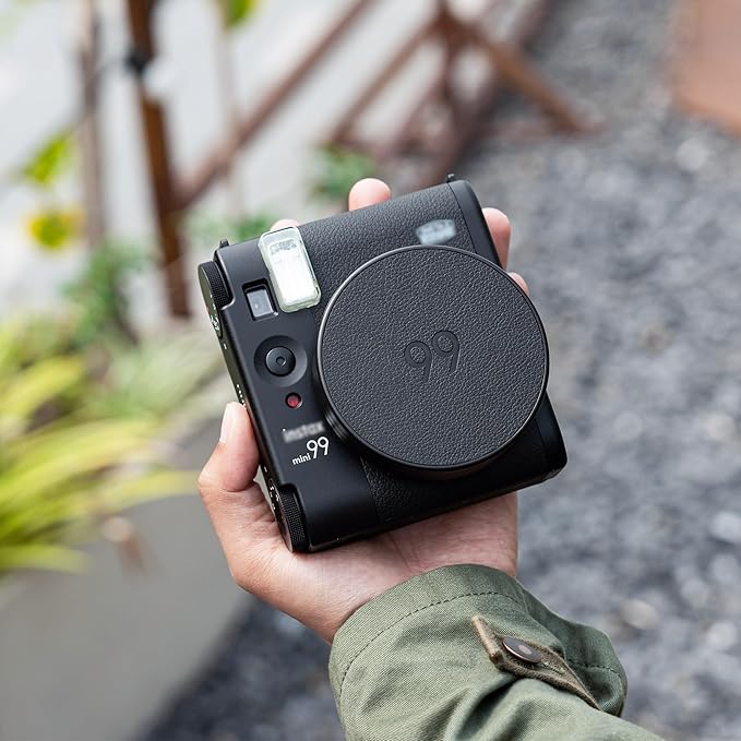 Retro Leather Lens Cap for Fujifilm Insta Mini 99, Aluminum Anti-Dust - Image 8