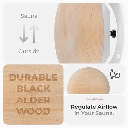 Ø4 Inch Round Sauna Vent Air Diffuser - Image 3