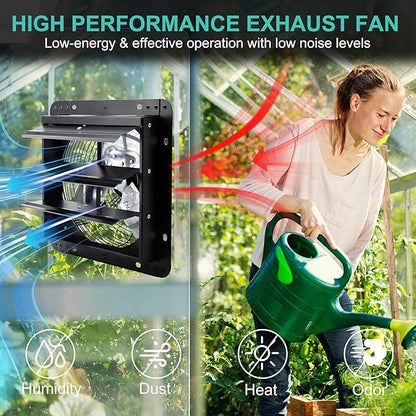 14 Inch Wall Mounted Shutter Exhaust Fan - Image 3