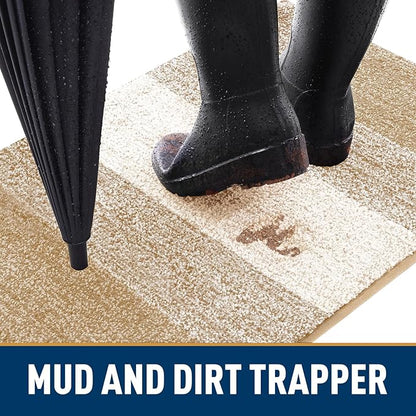 Smiry Dog Door Mat for Muddy Paws, Absorbs Moisture and Dirt, Low-Profile - Image 2