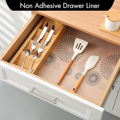 Cooyes Shelf and Drawer Liner for Kitchen Cabinets – Non-Adhesive, Waterproof - Image 4