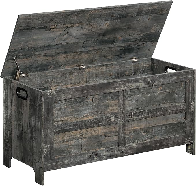 Storage Chest, 39.4” Large Toy Chest, Entryway Storage Trunk, Storage Bench by MAHANCRIS