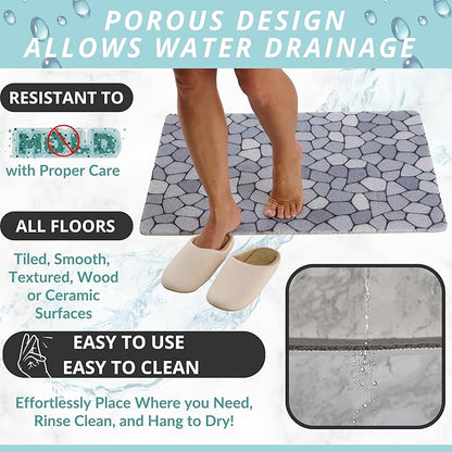 Enkosi Loofah Non-Slip Shower Mat - Image 4
