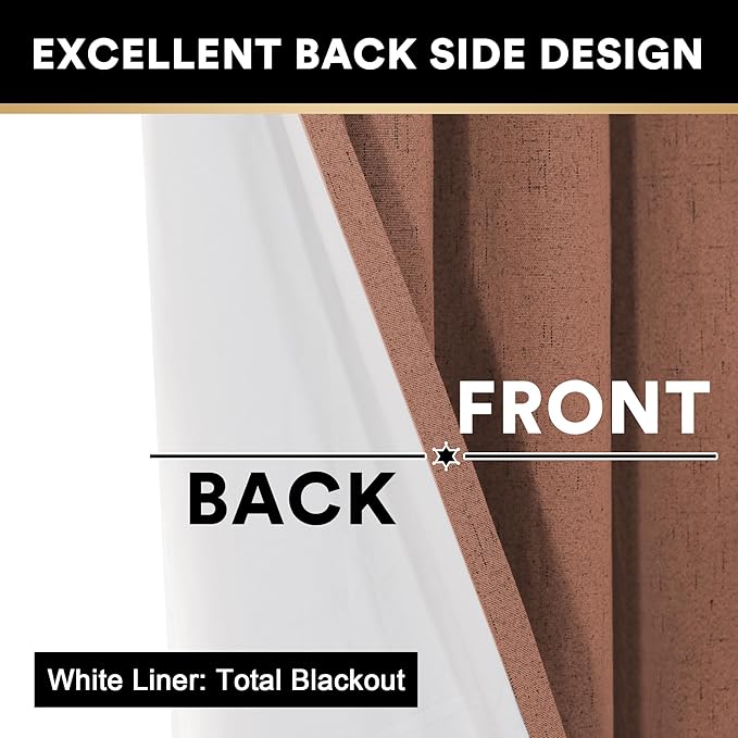 PrinceDeco 100% Blackout Curtains - Image 5