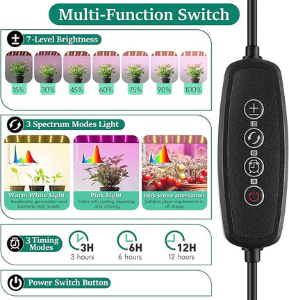 Meonum Mini Greenhouse with Grow Light, 47.2" L x 23.6" L x 23.6" W Portable - Image 6