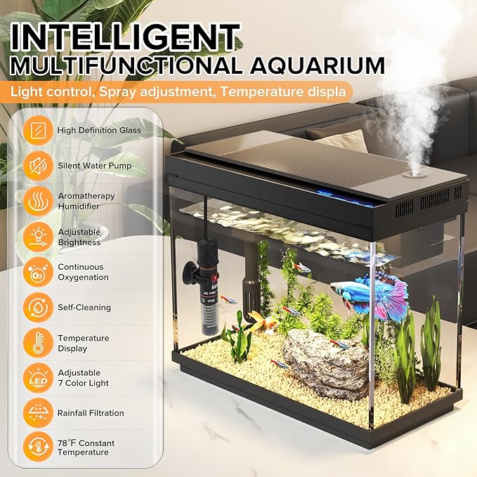 Fish Tank 2.4 Gallon Aquarium - Image 2