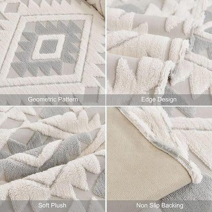 Boho Plush Couch Covers for Sofa Washable, Fuzzy Soft Couch Cover for Sectional - Image 8