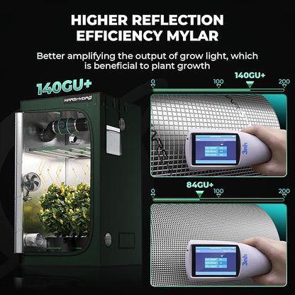 MARS HYDRO 4x4 Grow Tent Pro, Larger Observation Window, Controller & Socket - Image 5