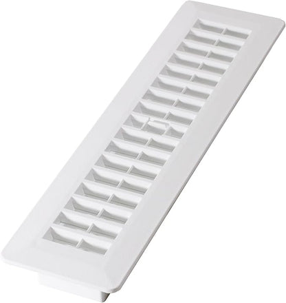 Decor Grates PL212-WH 2-Inch by 12-Inch Plastic Floor Register by DecorGrates