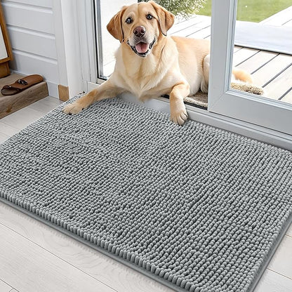 OLANLY Dog Door Mat for Muddy Paws 36x24, Absorbs Moisture and Dirt, Absorbent by OLANLY