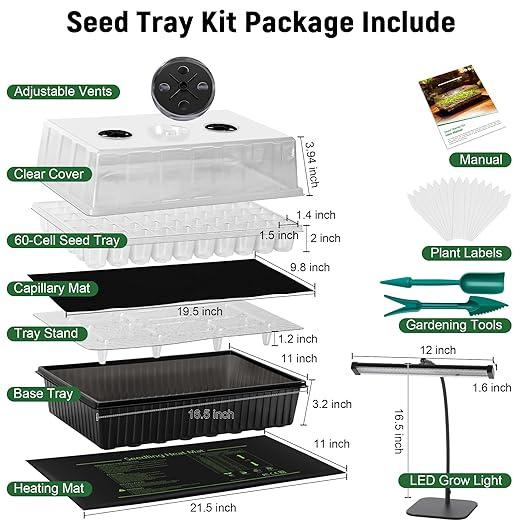 60-Cell Self-Watering Seed Starter Kit - Image 2