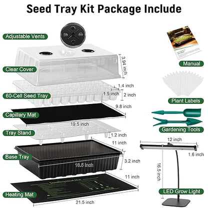 60-Cell Self-Watering Seed Starter Kit - Image 2
