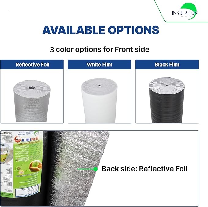 SmartSHIELD -10mm 48" x 125ft R20 Reflective Insulation roll, Foam Core Radiant - Image 4
