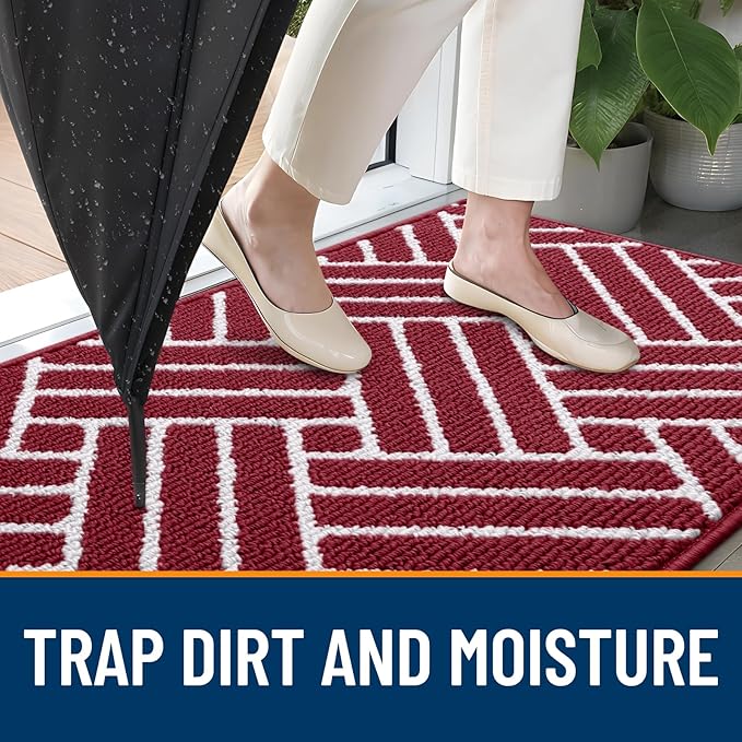 OLANLY Indoor Door Mat, 40x32 Inch, Dirt Resistant and Absorbent, Non-Slip - Image 2