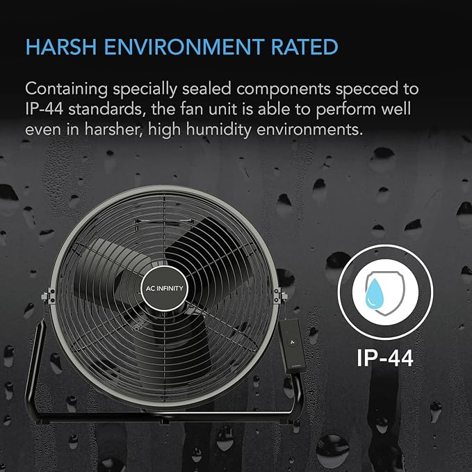 AC Infinity CLOUDLIFT S12, Industrial Wall Fan 12” - Image 5
