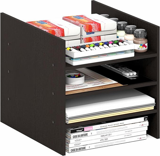 Furinno Cubicle Cube Insert, 3-Shelf Cube Organizer, 3-Tier Shelf Accessory by Furinno-FitsYourSpaceFitsYourBudget