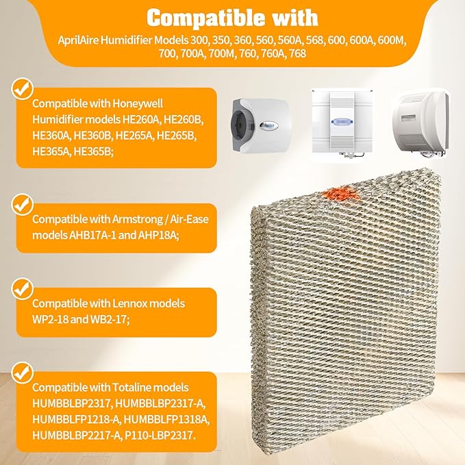 4Pack 35 Water Panel Humidifier Replacement Filter Made of Aluminum Mesh - Image 2