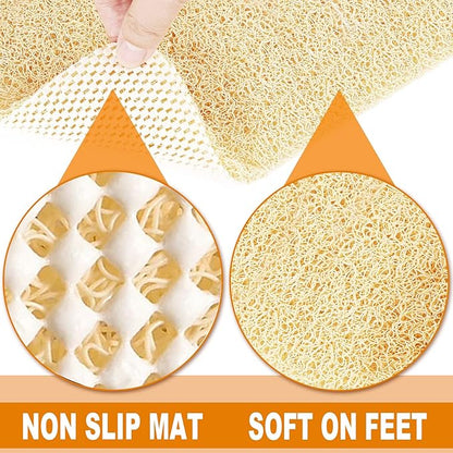 Shower Mats Non Slip for Elderly, 24x47’’Extra Lager Loofah Bath Mats for Shower - Image 4