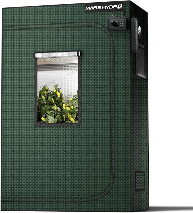 MARS HYDRO 4x2x6 Grow Tent Pro, Larger Observation Window, Controller & Socket by MARSHYDRO