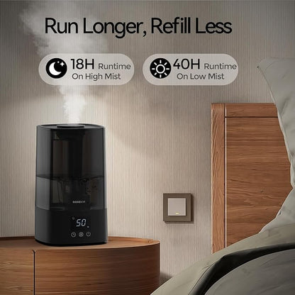 Automatic Humidifiers for Bedroom Large Room, 4.5L Cool Mist Humidifier for - Image 3