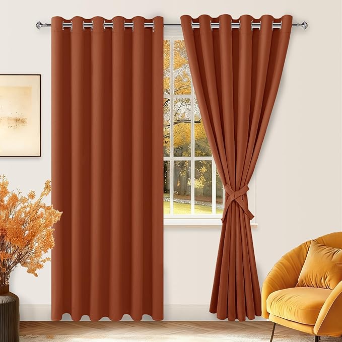 Hiasan Fall Grommet Blackout Curtains - Image 2