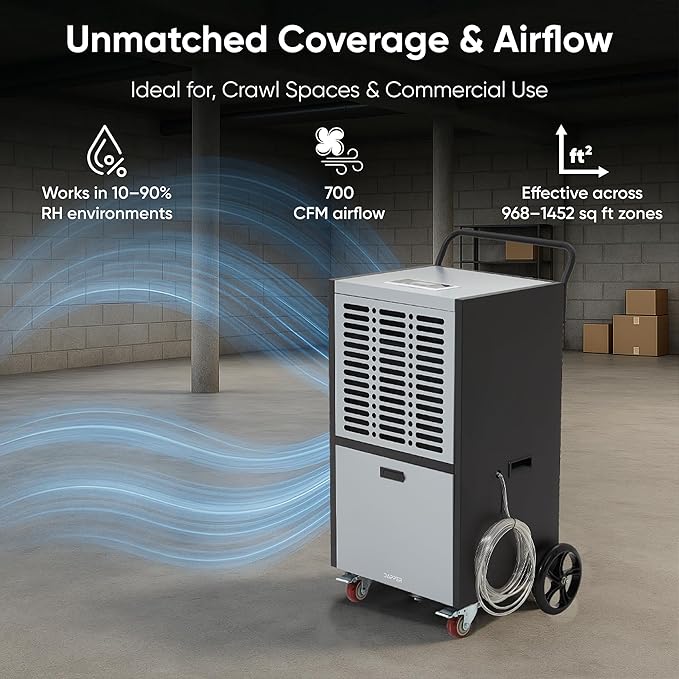 190 Pints Commercial Dehumidifier - Image 5