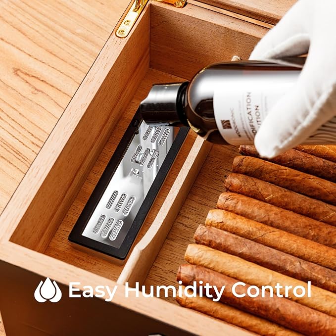 Woodronic Cigar Humidor for 50 Counts - Image 3