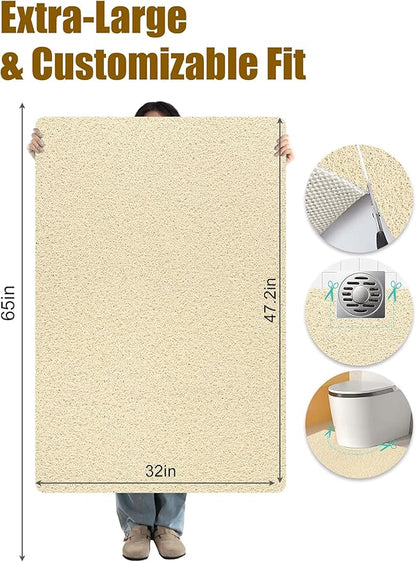 Extra Large Shower Mat, Yonala 31.5 x 47.2 Inch Non Slip Shower Mats - Image 2