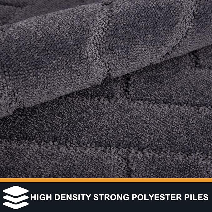 PURRUGS Dirt Trapping Door Mat 34" x 59", Non-Slip Machine Washable Entry Rug - Image 3