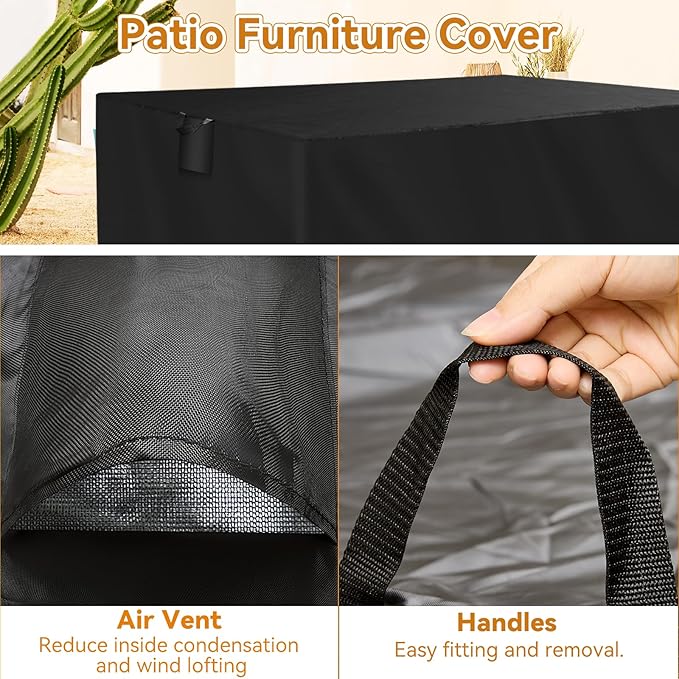 TUOKING Outdoor Furniture Covers Heavy-Duty 420D Waterproof Cover, All-Weather - Image 6