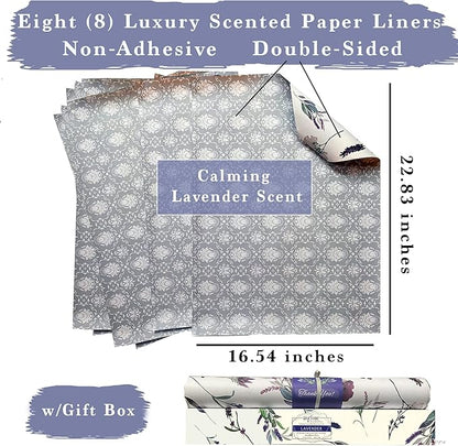 8X Lavender Scented Drawer Liners - Image 9