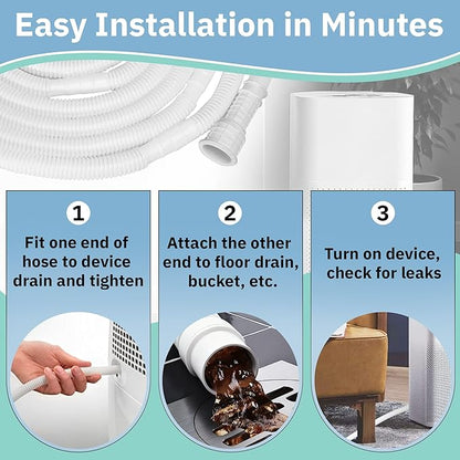 13 Ft Portable Dehumidifier Drain Hose | Universal Replacement Hose Kit - Image 5