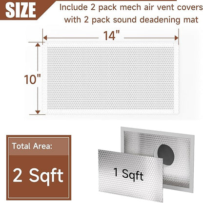 BJADE'S Sound Deadening Kit for Vent, Soundproofing Mats and Vent Covers for - Image 2