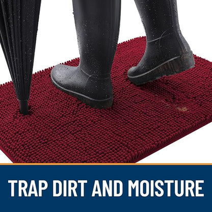 OLANLY Dog Door Mat for Muddy Paws 36x24, Absorbs Moisture and Dirt, Absorbent - Image 2