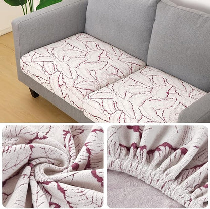 Fuloon Seat Cushion Covers, Stretch Couch Slipcovers Sofa Cushion Protective - Image 2
