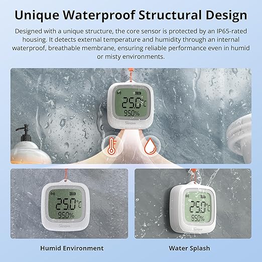 SONOFF SNZB-02WD IP65 Zigbee LCD Smart Temperature Humidity Sensor, Waterproof - Image 4