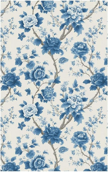 Blue Peony Fashion Headrest Cover - Image 6