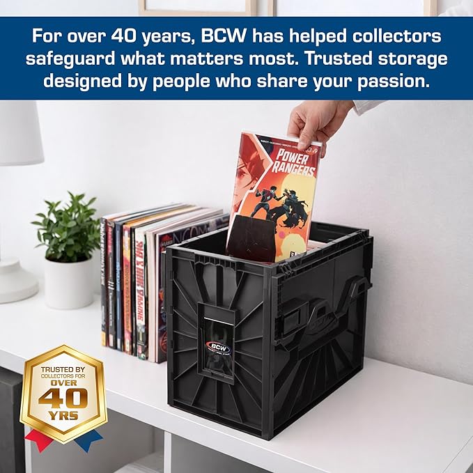 BCW Comic Bin, Acid Free Storage and Organizer, Heavy Duty Plastic, Includes - Image 3